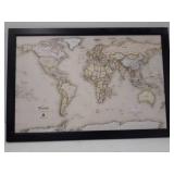 Homemagnetics MM3624WLD Magnetic Travel Map of The World, 39 by 27"