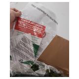 Puleo International 7.5 Foot Pre-Lit Slim Fraser Fir Artificial Christmas Tree with 500 Clear UL Listed Lights, Green