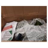 Puleo International 7.5 Foot Pre-Lit Slim Fraser Fir Artificial Christmas Tree with 500 Clear UL Listed Lights, Green