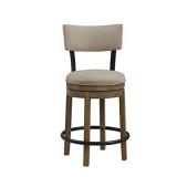 Ball & Cast Counter Stool Chair Kitchen Room bar Stool, Creamy White,1-Pack, 24" H