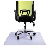 Mind Reader OFFCMAT-CLR Office 36" x 48", Heavy Duty, Easy Glide, Floor Computer Desk Chair, Anti-Skid, Stays in Place, Clear Carpet Mat