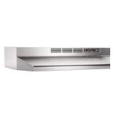 Broan-NuTone 413604 Non-Ducted Ductless Range Hood Insert with Light, Exhaust Fan for Under Cabinet, 36-Inch, Stainless Steel