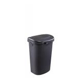 Rubbermaid Touch Top Lid Trash Can for Home, Kitchen, and Bathroom Garbage, 13 Gallon, Black