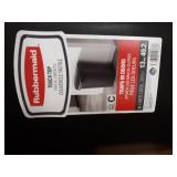 Rubbermaid Touch Top Lid Trash Can for Home, Kitchen, and Bathroom Garbage, 13 Gallon, Black