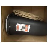 Rubbermaid Touch Top Lid Trash Can for Home, Kitchen, and Bathroom Garbage, 13 Gallon, Black