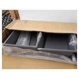 Urban Shop 6 Drawer Rolling Storage Cart, Grey
