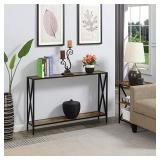 Convenience Concepts Tucson Console Table, Barnwood / Black