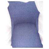 Amazon Brand Stone & Beam Elise Upholstered Barstool, 42.5"H, Midnight Blue