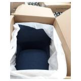 Amazon Brand Stone & Beam Elise Upholstered Barstool, 42.5"H, Midnight Blue