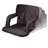 ONIVA - a Picnic Time brand Ventura Portable Reclining Stadium Seat, (Black)