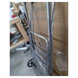 Shopping Cart, Jumbo Double Basket Grocery Cart 330 lbs Capacity Folding Shopping Cart with 360Â° Rolling Swivel Wheels Super Loading Utility Shopping Cart for Laundry, Shopping, Grocery, Luggage