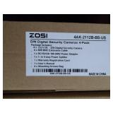 ZOSI 5MP Lite Home Security Camera System with 1TB Hard Drive,H.265+ 4Channel CCTV DVR with 4pcs 1080p Outdoor Surveillance Cameras with Night Vision,Motion Alert ,Remote Access for 24/7 Recording