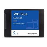 Western Digital 2TB WD Blue 3D NAND Internal PC SSD - SATA III 6 Gb/s, 2.5"/7mm, Up to 560 MB/s - WDS200T2B0A