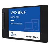 Western Digital 2TB WD Blue 3D NAND Internal PC SSD - SATA III 6 Gb/s, 2.5"/7mm, Up to 560 MB/s - WDS200T2B0A