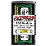 A-Tech RAM 8GB DDR3 / DDR3L SODIMM 1600 MHz PC3-12800 / PC3L-12800 (PC3L-12800S) CL11 2Rx8 1.35V Non-ECC SO-DIMM 204-Pin Memory for Laptop, Notebook & AIO Computers