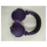 Audio-Technica ATH-M50xPB Professional Studio Monitor Headphones, Purple/Black Purple / Black