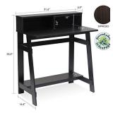 Furinno Simplistic a Frame Computer Desk, Espresso