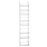 Home-Complete Door Hanging Wall Mount Rack to add Closet or Pantry Shelves â Kitchen Organization and Storage, White