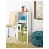 Whitmor Cube Organizer 3-Section, White