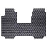 Intro-Tech Automotive Hexomat Front Row Custom Fit Floor Mat for Chevrolet Van Full Size Models 1996-2018, Rubber-like Compound, Black,CV-299-RT-B