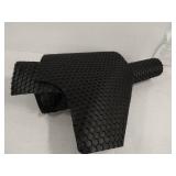 Intro-Tech Automotive Hexomat Front Row Custom Fit Floor Mat for Chevrolet Van Full Size Models 1996-2018, Rubber-like Compound, Black,CV-299-RT-B