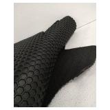 Intro-Tech Automotive Hexomat Front Row Custom Fit Floor Mat for Chevrolet Van Full Size Models 1996-2018, Rubber-like Compound, Black,CV-299-RT-B