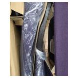 Roundhill Furniture Aneta Solid Wood Tufted Parsons Dining Chairs, Set of 2, Purple