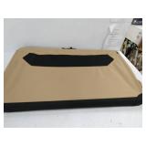 Amazon Basics 3-Door Collapsible Soft-Sided Folding Soft Dog Travel Crate Kennel, X-Large (31 x 31 x 42 Inches), Tan