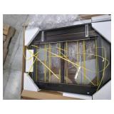 Pleasant Hearth AT-1000 Ascot Fireplace Glass Door, Black, Small