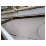 Household Essentials 18100-1 StowAway In-Wall Ironing Board Cabinet with Built-In Ironing Board | White | Cut into Wall to Install