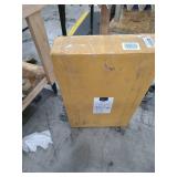 Amazon Basics Classic TV Dinner Folding Trays with Storage Rack, Black - Set of 4