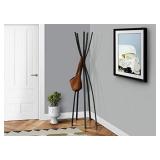 Monarch Metal Contemporary Coat Rack, 72-Inch, Satin Black
