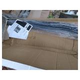 Monarch Metal Contemporary Coat Rack, 72-Inch, Satin Black