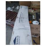 Monarch Metal Contemporary Coat Rack, 72-Inch, Satin Black