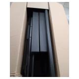 Rubbermaid Decorative Patio Chic Weather Resistant Outdoor Storage Cabinet, Black Oak