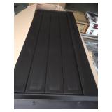 Rubbermaid Decorative Patio Chic Weather Resistant Outdoor Storage Cabinet, Black Oak