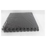 Amazon Basics Foam Interlocking Exercise Gym Floor Mat Tiles - Pack of 6, 24 x 24 x .5 Inches, Black