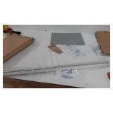 Displays2go CLRLECBNDS Floor Standing Speaking Podium, Slanted Top, Quick Assembly, Silver