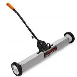 NEIKO 53418A 36-Inch Magnetic Pickup Sweeper with Wheels, Adjustable Handle, and Floor Magnet, Heavy-Duty Magnet to Pick Up Nails, 30-Pound Capacity