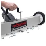 NEIKO 53418A 36-Inch Magnetic Pickup Sweeper with Wheels, Adjustable Handle, and Floor Magnet, Heavy-Duty Magnet to Pick Up Nails, 30-Pound Capacity