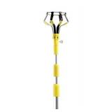 Designers Edge E3001 Light Changing Kit Foot Metal Telescopic Pole, Baskets, Suction Cup and Broken Bulb Changers, Versatile Use, 5 Accessories Included, 11 Feet Tall, 1 Count (Pack of 1), Yellow