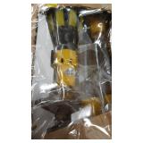 Designers Edge E3001 Light Changing Kit Foot Metal Telescopic Pole, Baskets, Suction Cup and Broken Bulb Changers, Versatile Use, 5 Accessories Included, 11 Feet Tall, 1 Count (Pack of 1), Yellow