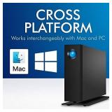 LaCie d2 Professional 6TB External Hard Drive Desktop HDD USB-C USB 3.0 7200 RPM Enterprise Class Drives