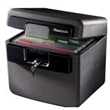 SentrySafe HD4100 Fireproof Safe and Waterproof Safe with Key Lock 0.65 Cubic Feet , black