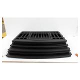 IRIS USA 24" 6 Panel Exercise Pet Playpen with Door, Black, 60.75"L x 60.75"W x 23.75"H (586687)