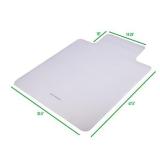 Mind Reader OFFCMAT-CLR Office 36" x 48", Heavy Duty, Easy Glide, Floor Computer Desk Chair, Anti-Skid, Stays in Place, Clear Carpet Mat