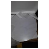 Walker Edison Mid Century Modern Round Coffee Table Living Room Accent Ottoman Storage Shelf, 30 Inch, Marble and Acorn