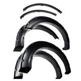 Tyger Auto TG-FF8F4378 Compatible with 2018-2020 Ford F-150 | Exclude Models with Tech Package | Smooth-Textured Matte Black Pocket Bolt-Riveted Style Fender Flare Set, 4 Piece