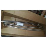 Zenna Home NeverRust Aluminum Double Curved Rustproof Shower Rod, 45 to 72 Inches, Chrome, Model Number: E35604SS