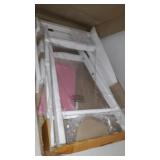 Casual Home 24-Inch Director Chair, White Frame